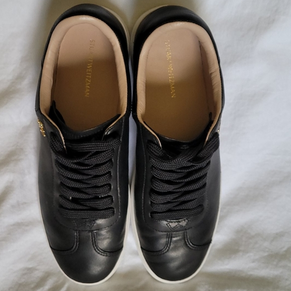 Stuart Weitzman Cristy Leather Sneaker - Picture 2 of 7